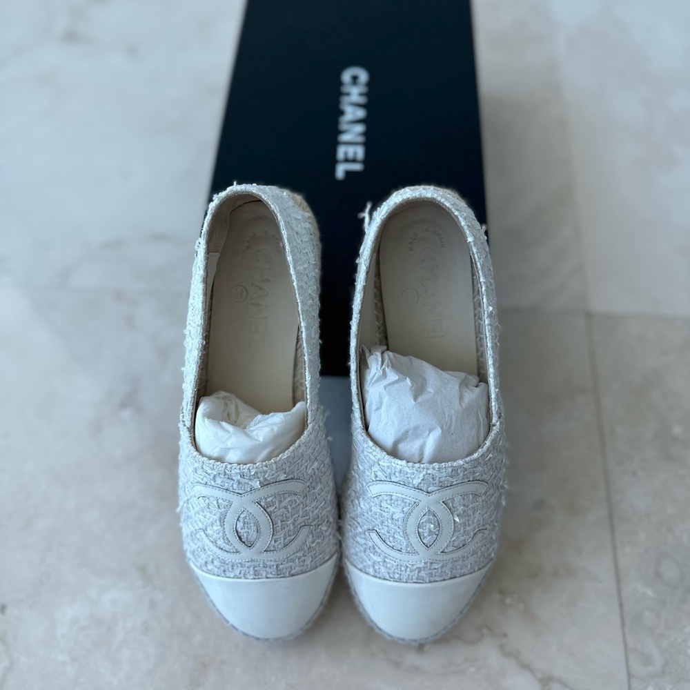 Chanel Women's White Espadrilles